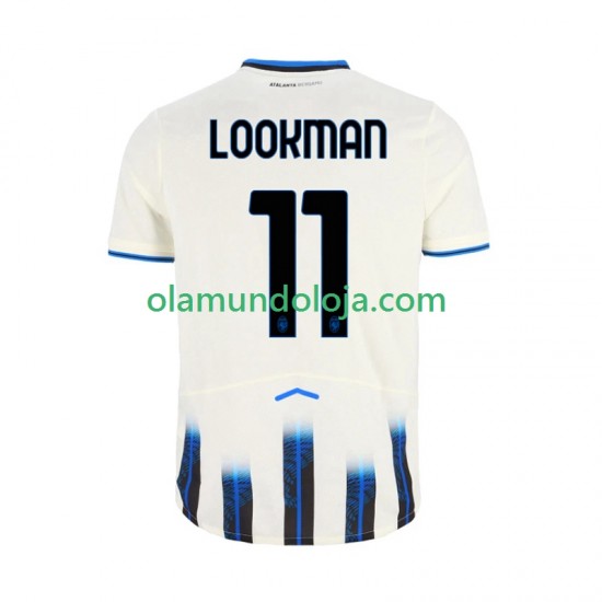 Camisola Atalanta Ademola Lookman 11 Homem Equipamento Segundo 2025-2026 Manga Curta